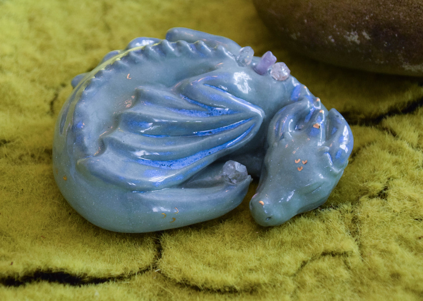 Porcelain sleeping dragon