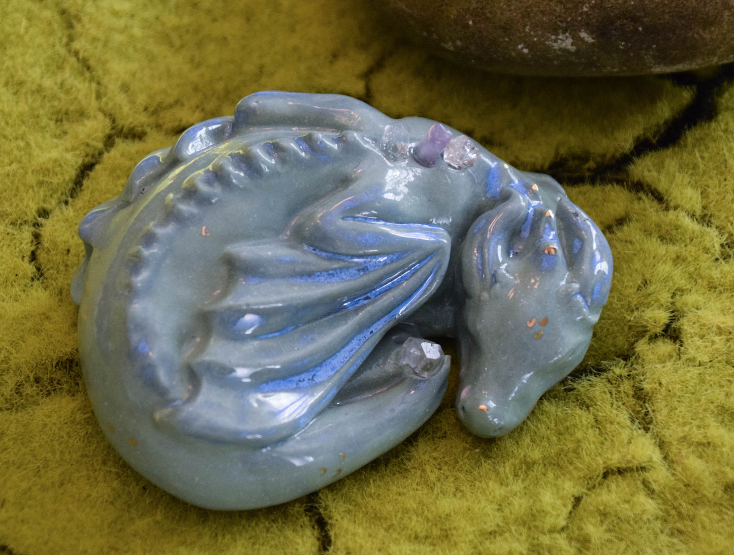 Porcelain sleeping dragon