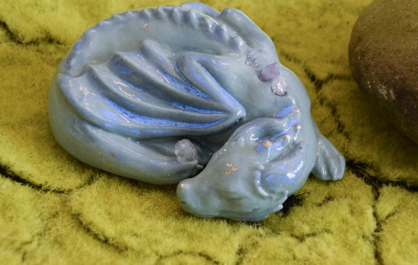 Porcelain sleeping dragon