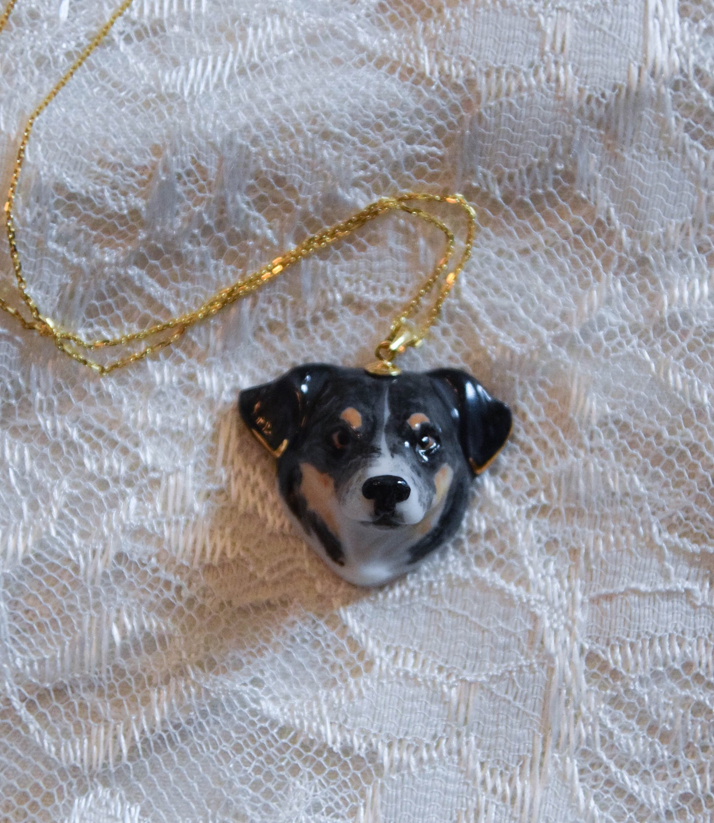 Custom Porcelain Dog Pendant