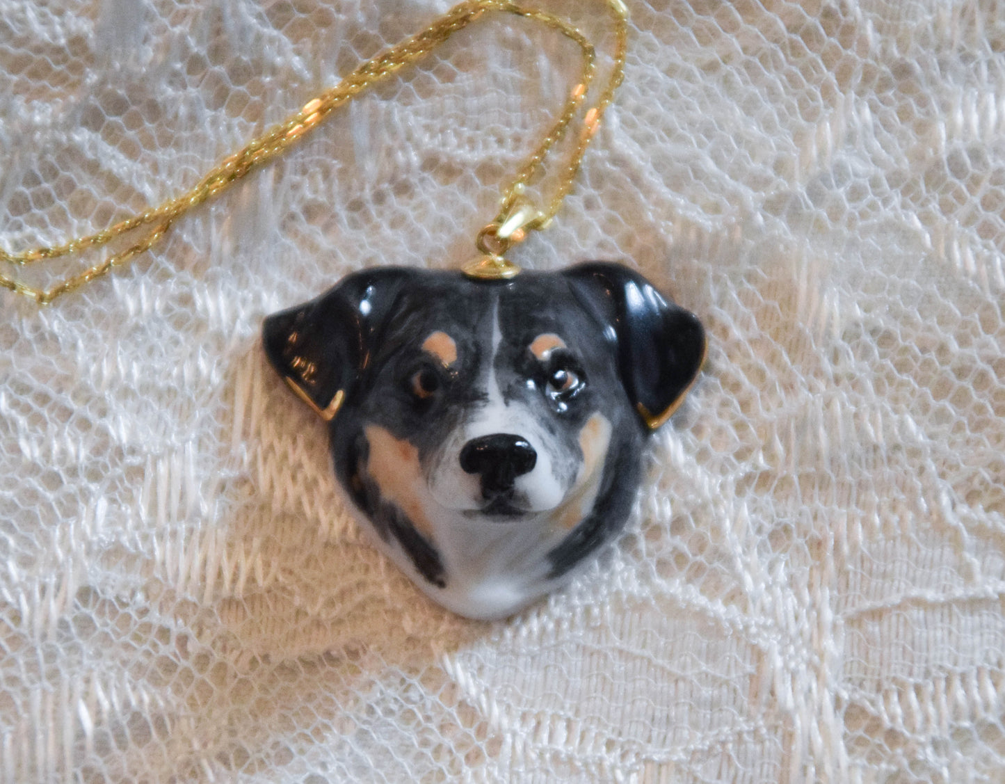 Custom Porcelain Dog Pendant