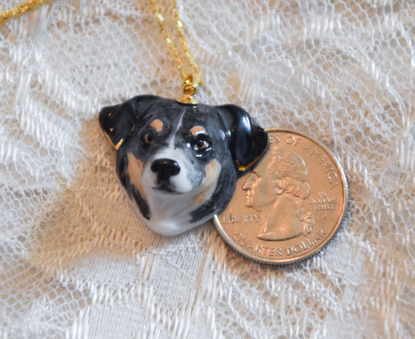 Custom Porcelain Dog Pendant