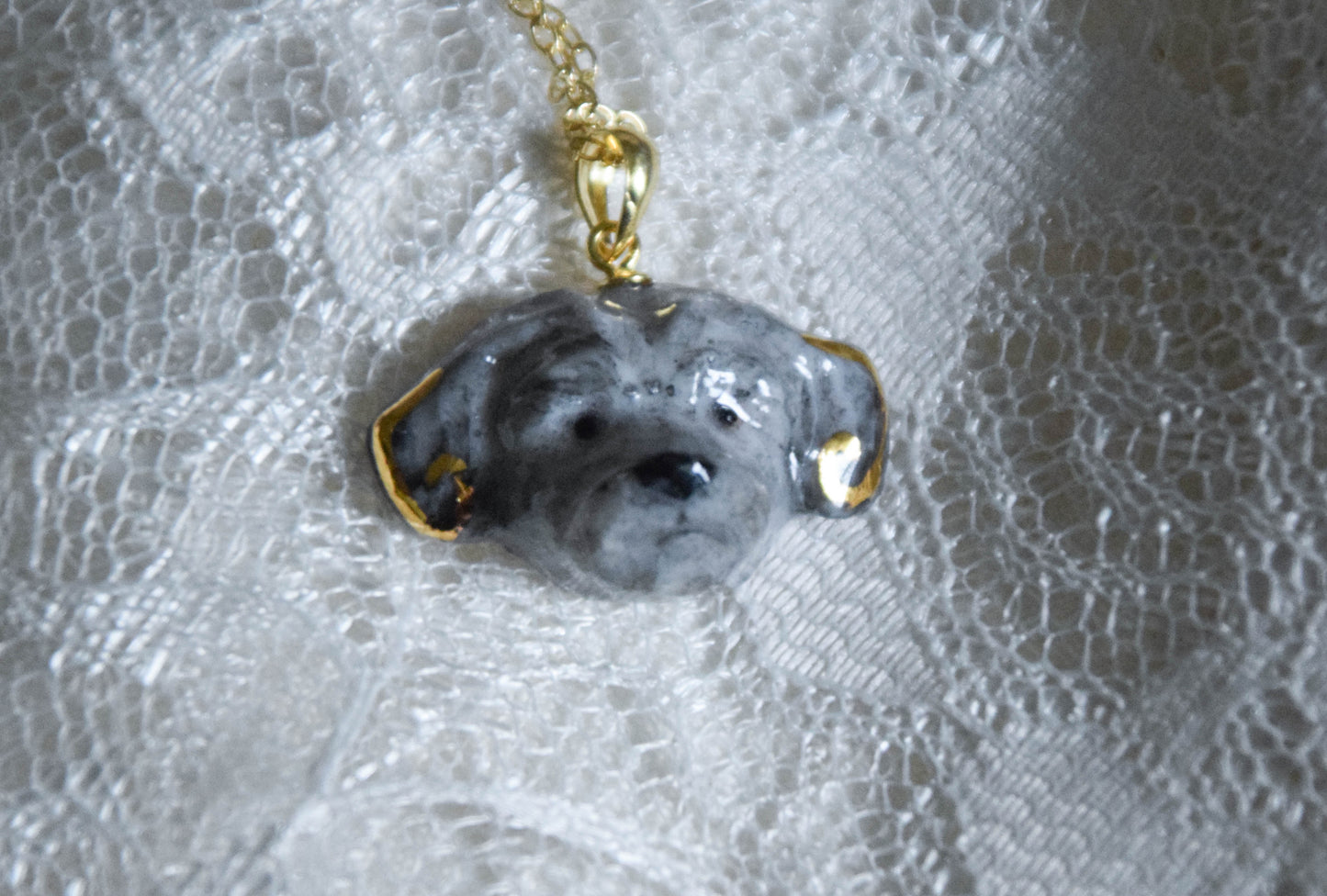 Custom Porcelain dog faces