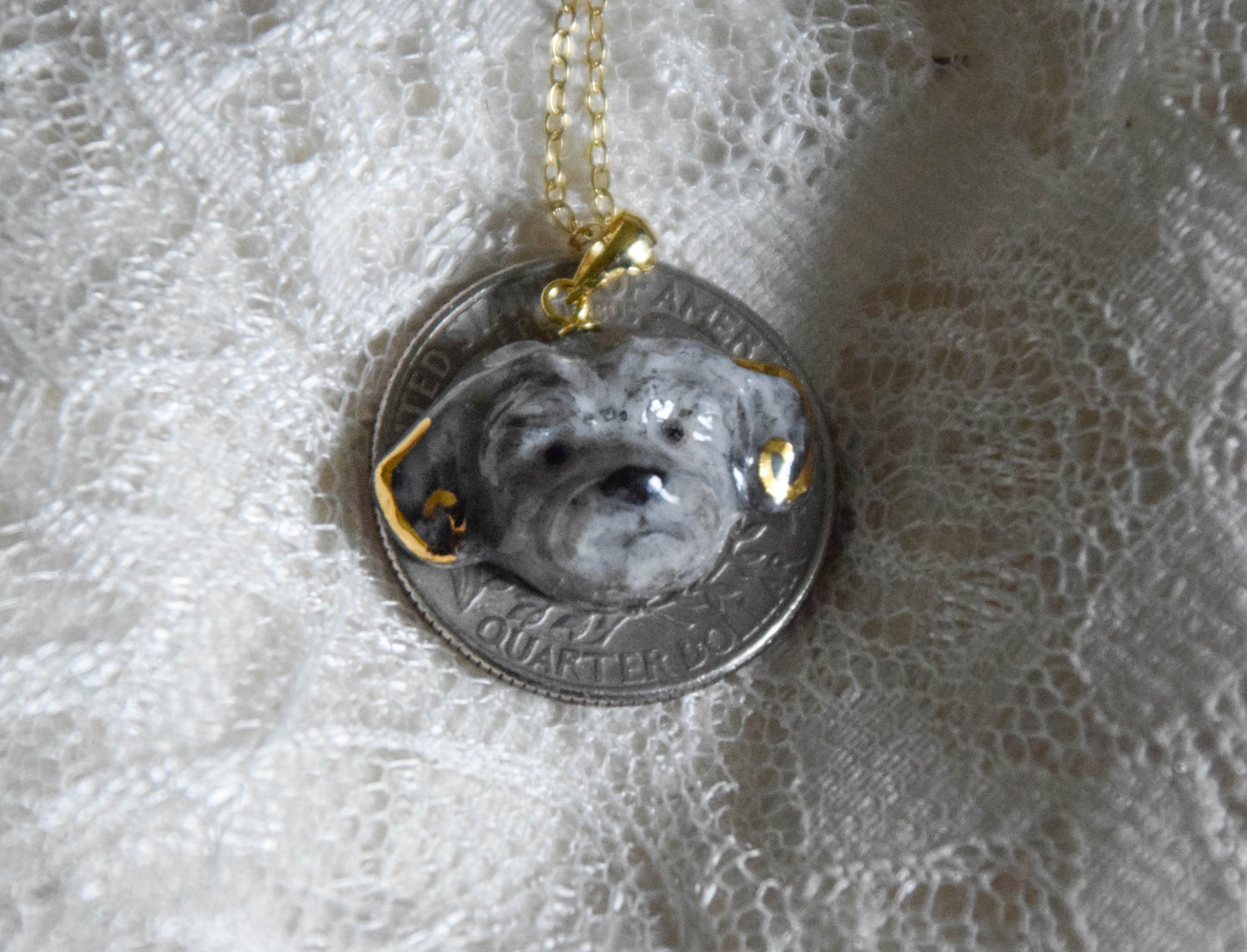 Custom Porcelain dog faces
