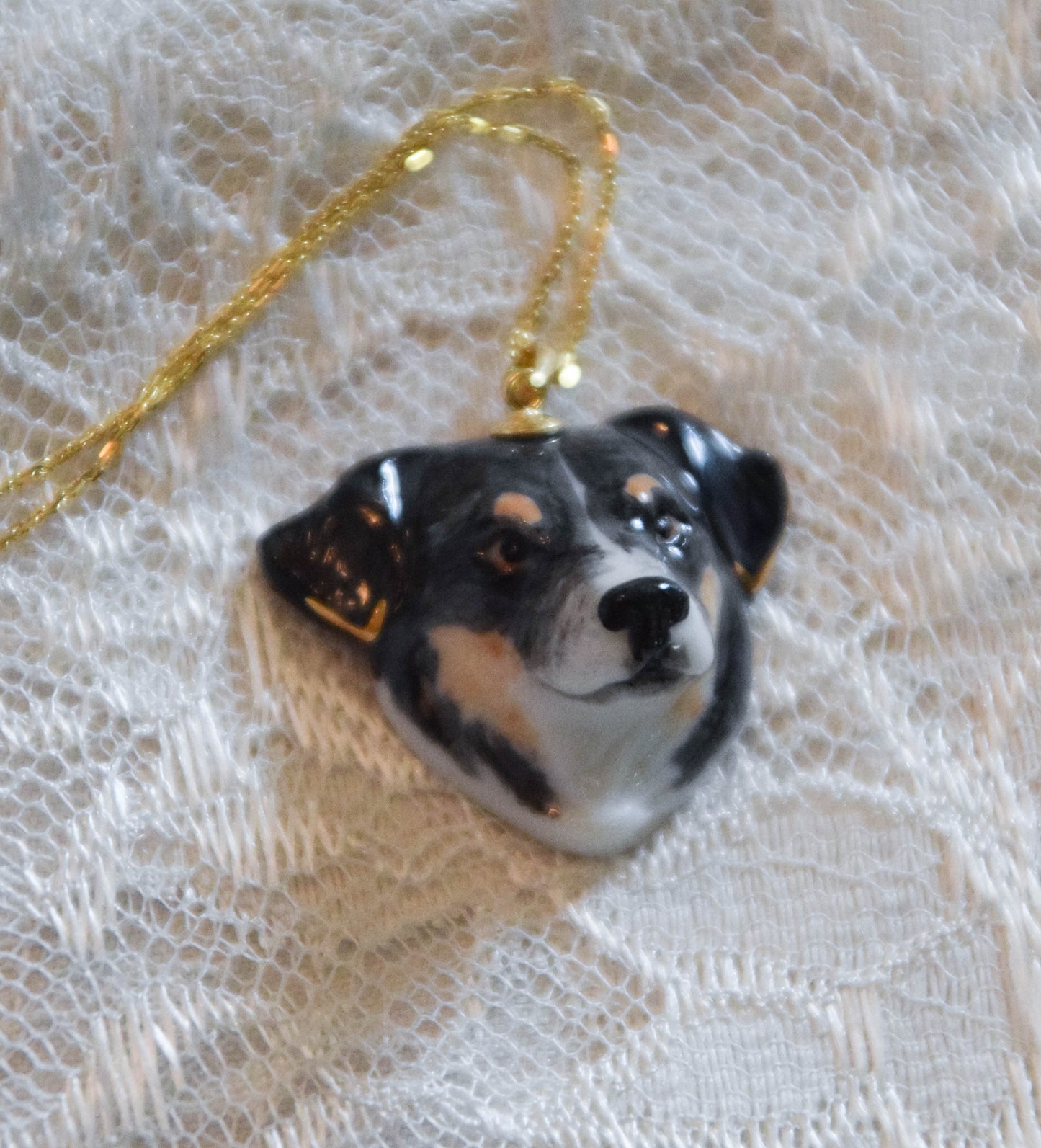 Custom Porcelain Dog Pendant