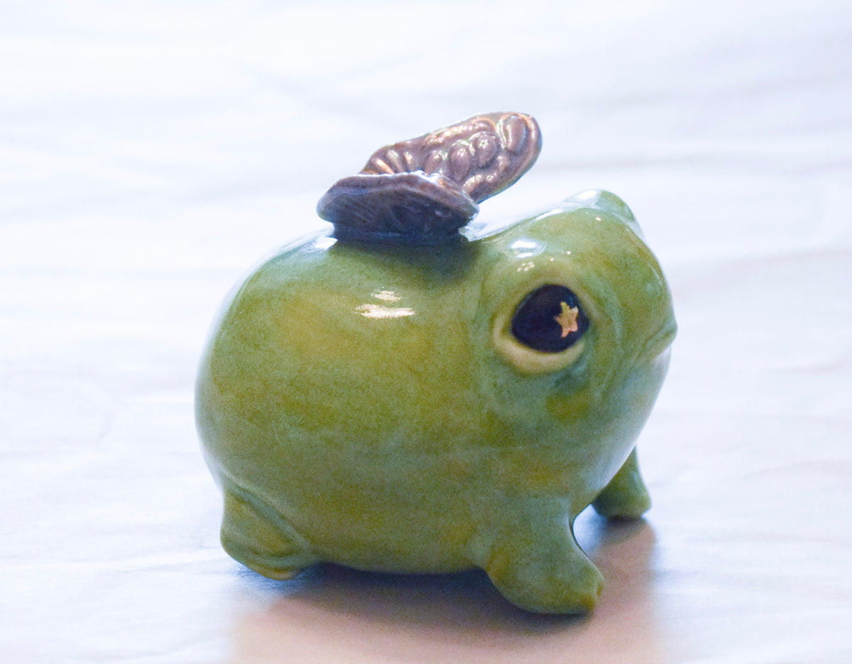 Custom order Porcelain frog
