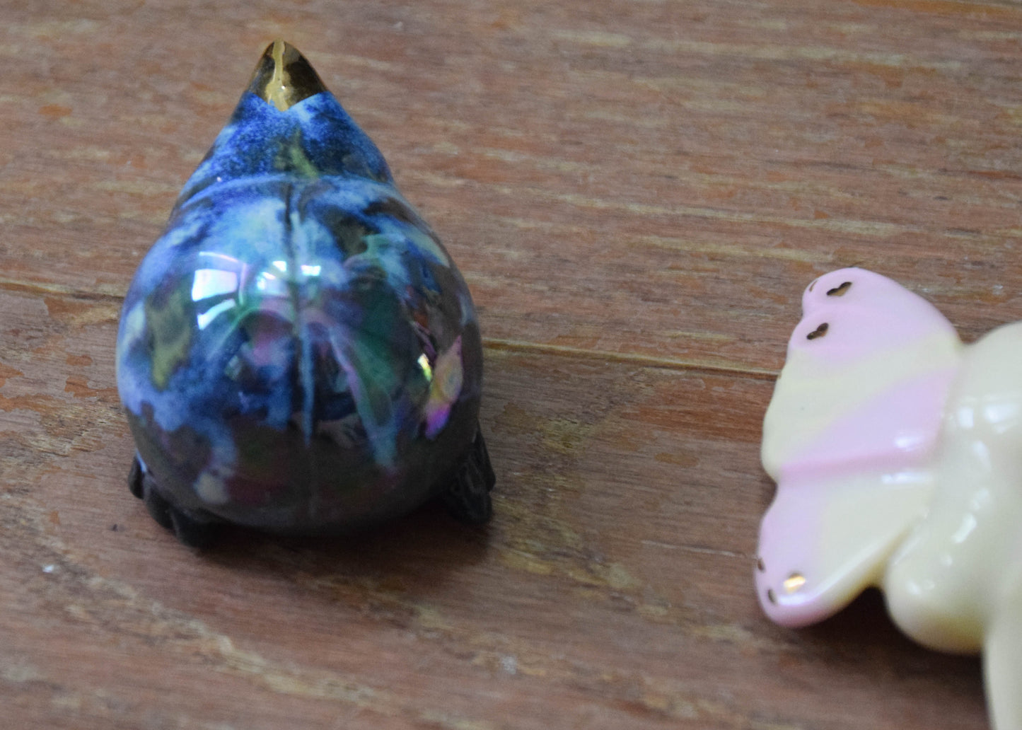 "Custom order" Porcelain Moth And Beetle