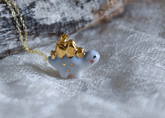 Porcelain stegosaurus
