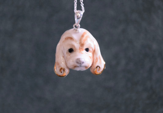 Custom ordered Porcelain dog face