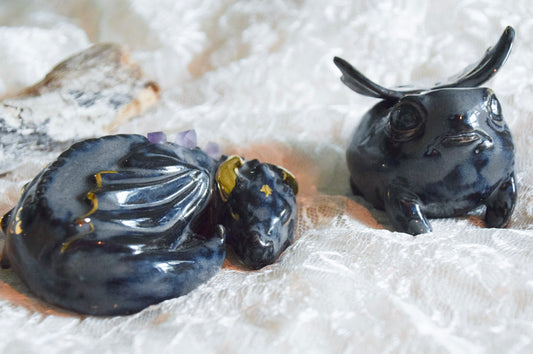 Custom Porcelain sleeping dragon and frog